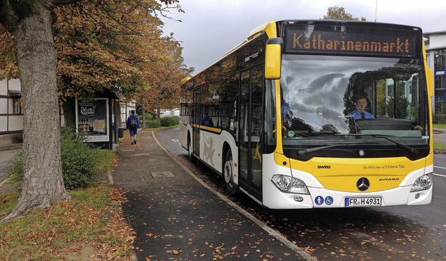 Busse und Shuttle bringen Besucher zum Katharinenmarkt.   | Foto: Gemeinde