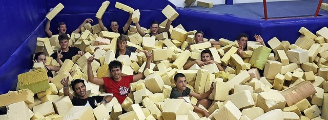 Die Teilnehmer am offenen Jugendangebo...eerun-Training in der Schnitzelgrube.   | Foto: Privat