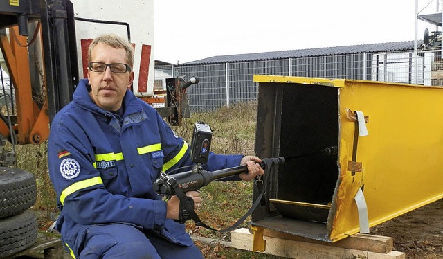 In diesen hohlen Stahltrgern eines Krans waren 205 Kilo Marihuana versteckt.   | Foto:  Peters