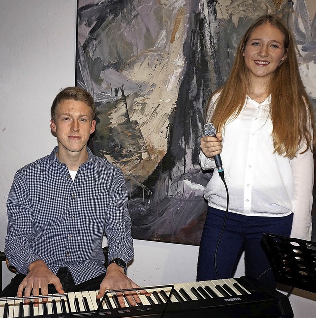 Stark als Duo: Pianist Thomas Ruppelt ...ve in der Bar Casablanca in Waldshut.   | Foto: Freudig