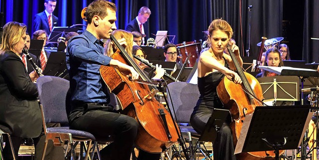 Als wren sie seit Jahren ein eingesch...akonzert mit dem Musikverein Fahrnau.   | Foto: Roswitha Frey