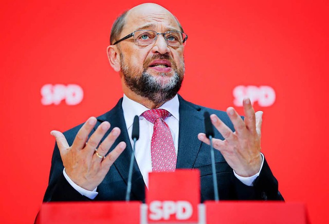 Bisher bleibt die SPD dabei: Sie will .... Auch nach dem Scheitern von Jamaika?  | Foto: dpa
