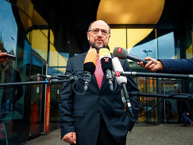 Der Vorsitzende der SPD, Martin Schulz...am 12. November in Berlin (Symbolbild)  | Foto: dpa