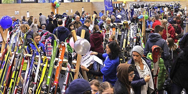 Groer Andrang herrschte beim Brettlem...SC Breisgau-Staufen im  Kapuzinerhof.   | Foto: Privat