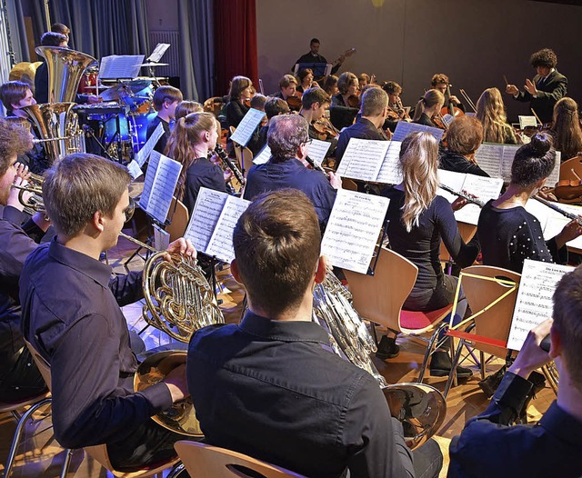 Jugendsinfonieorchester beim Konzert in Buchholz  | Foto: Jrgen Dettling