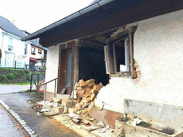 Durchbruch in Sitzenkirch  | Foto: Polizei