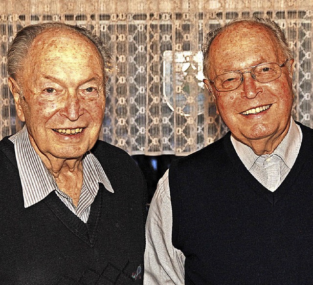 Willi (links) und Fritz Heilbock werden 90 Jahre alt.  | Foto: Eva Korinth