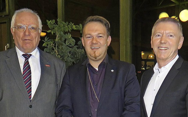 Otfrid Eckert, Bernd Schalud und Horst Wagner ( von links)   | Foto: Alwin Rank