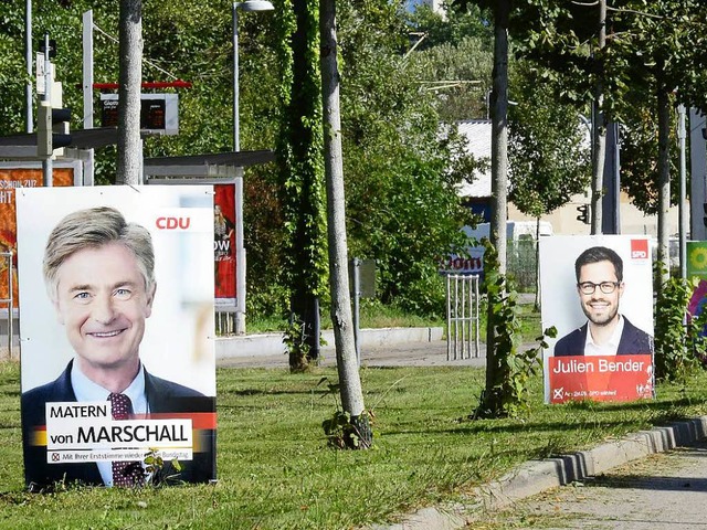 Plakate kleben, Wahlkampfveranstaltung...anzieller und personeller Kraftakt zu.  | Foto: Ingo Schneider