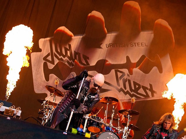 Snger Rob Halford kommt mit Judas Priest kommendes Jahr nach Freiburg.  | Foto: dpa