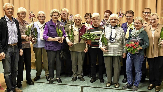 Die Trger der Bestnote beim Blumenschmuckwettbewerb   | Foto: Wolfgang Knstle