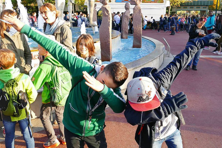 Der Tag startet mit einem gut gelaunten „Dab“. (Foto: Paul Wortelkamp) Der Tag startet mit einem gut gelaunten „Dab“. (Foto: Paul Wortelkamp)