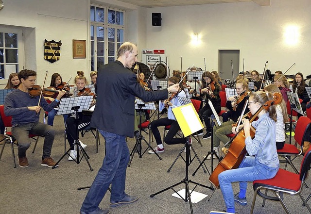 Intensive Probenarbeit im Kornhaus: Da...en ffentlichen Auftritt im Dezember.   | Foto: Freudig