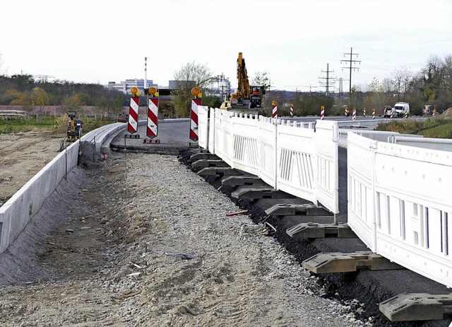 Verbindungsstrae: Der erste Bauabschnitt ist fertig.  | Foto: Verena Pichler 