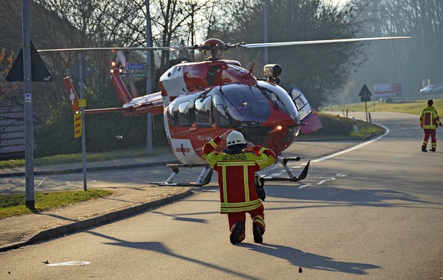 Am hufigsten werden im Rettungsdienst...hut Hubschrauber der Rega angefordert.  | Foto: Grlich