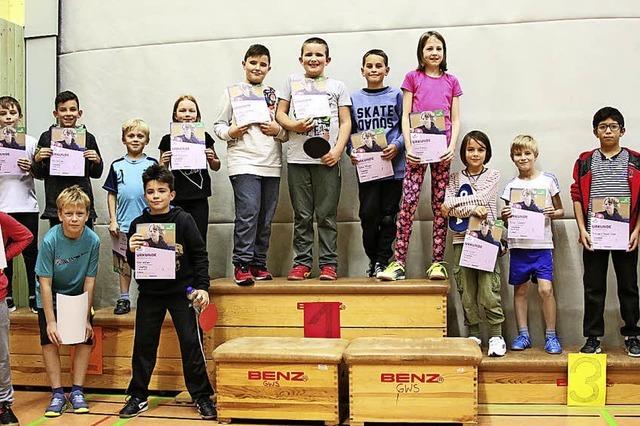 Groer Tischtennis-Sportspa fr die Minis