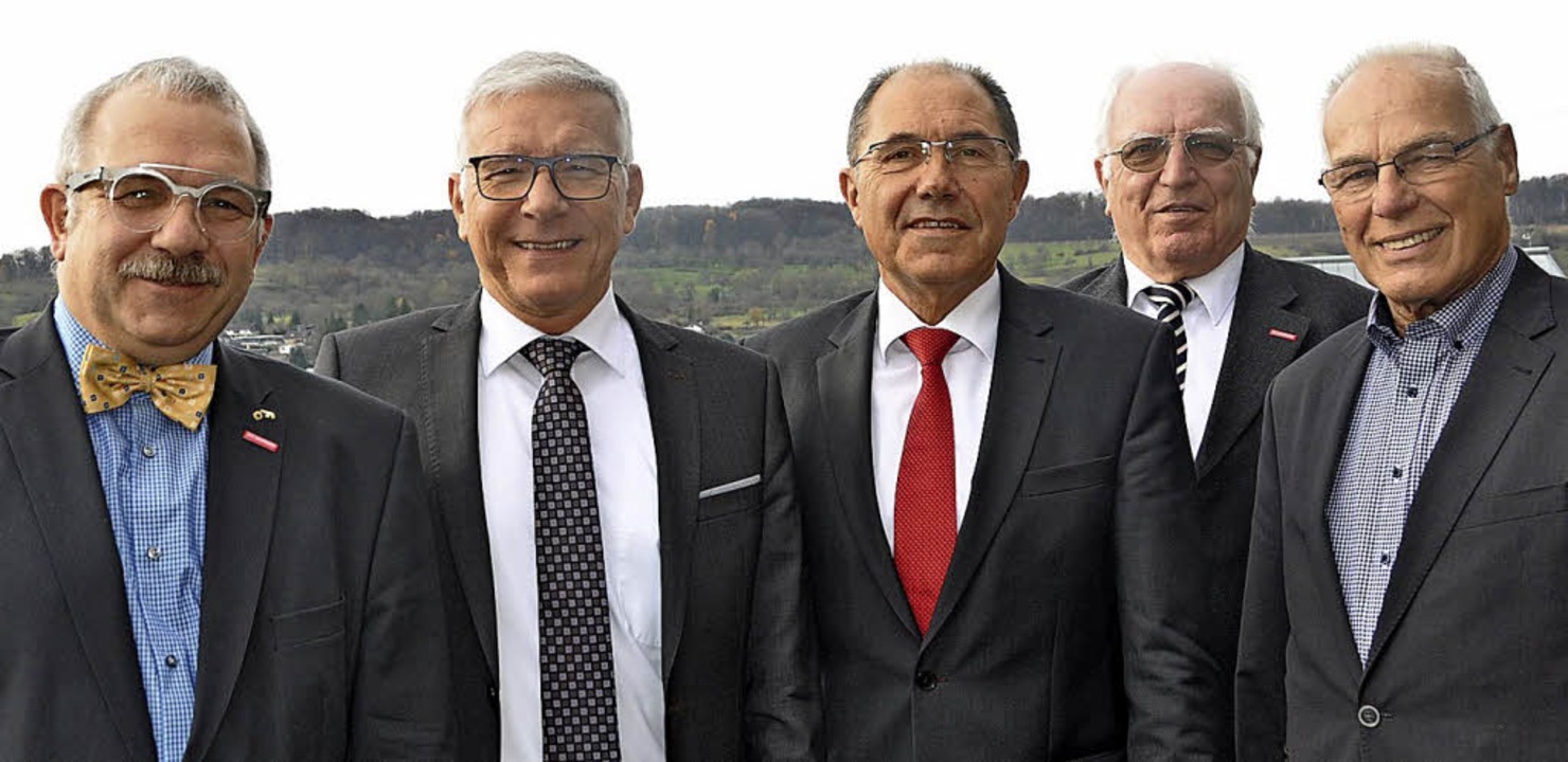 Banken und Handwerk: Michael Schwab, G...ert und Walter Grimmeisen (von links)   | Foto: Daniel Gramespacher