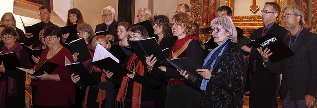 Der Chor Tonart bot in Kuhbach ein Konzert auf hohem gesanglichem Niveau.   | Foto: Heidi Fssel