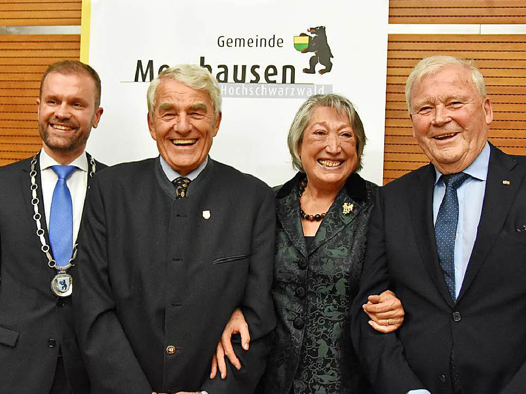 Gruppenbild mit Dame: Christian Ante,das Ehepaar Isaak und Werner Dammert