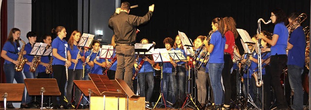 Virtuose Blasmusik bot das Blserfesti...Mitwirkung der Endinger Jugendkapelle.  | Foto: Christiane Franz