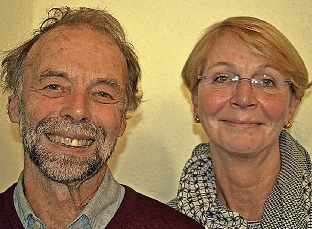 Helmut Bchele und Therese Wolf haben ...Jahren die Motoren fr den Dorfladen.   | Foto: Liane Schilling