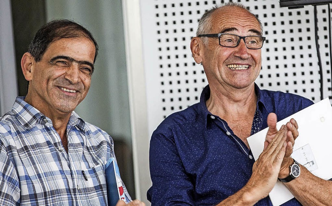 Mohammed Jabur und Heinzl Spagl (von links)  | Foto: Brit Schilling