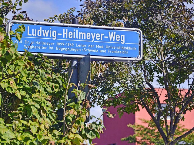Der Ludwig-Heilmeyer-Weg wird knftig ...t seinen Lehrstuhl in Freiburg verlor.  | Foto: Michael Bamberger
