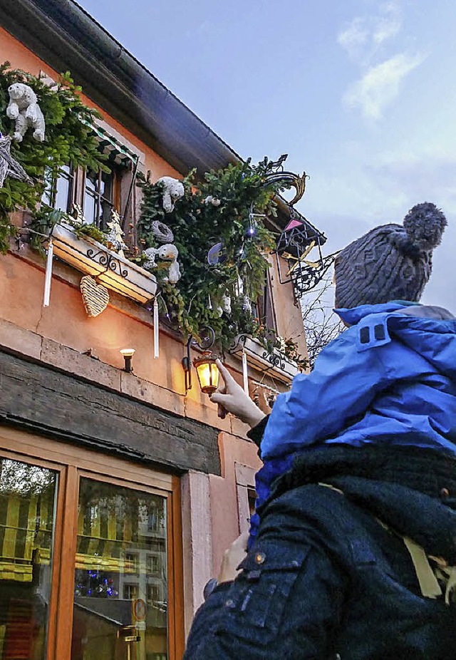 Da! In Colmar sind viele Huser dekoriert.   | Foto: Silke Kohlmann