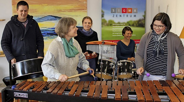 Musiktherapeuten im Sigma-Zentrum Bad Sckingen   | Foto: Sigma-Zentrum