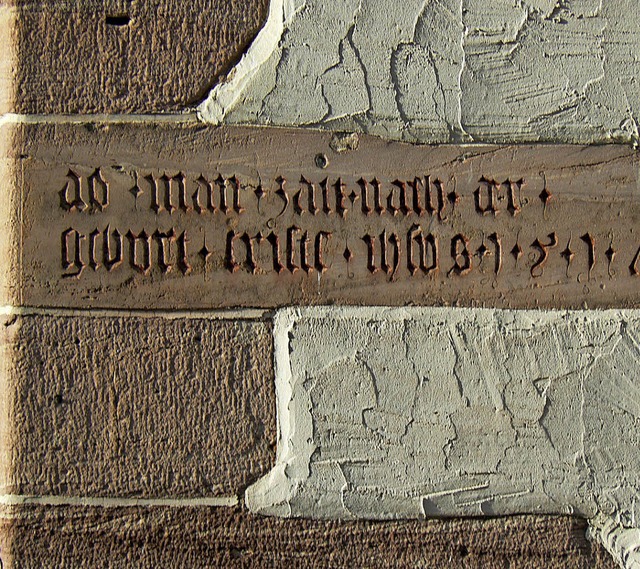 Die Jahreszahl auf dem Stein ist nicht...#8211; ist aber in Dokumenten belegt.   | Foto: Sitterle