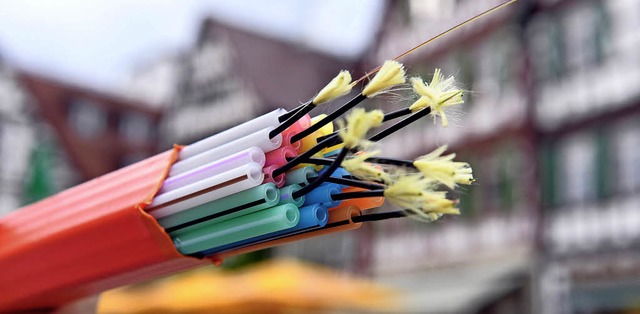 Die Auftragsbcher der Firmen, die mit...sfaserausbau zu tun haben, sind voll.   | Foto: Symbolfoto: dpa