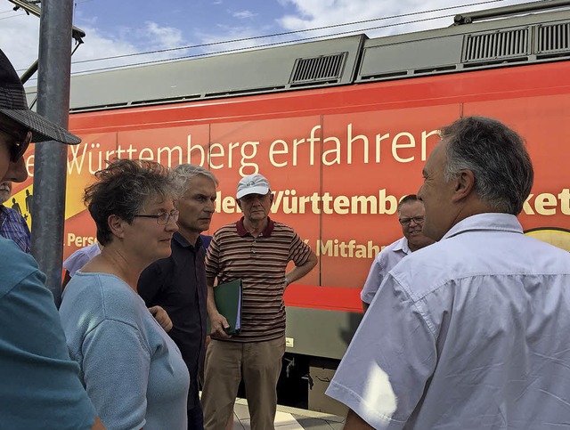 Im Sommer gab es einen Grnen-Ortsterm...enheiner am Bahnhof Efringen-Kirchen.   | Foto: privat