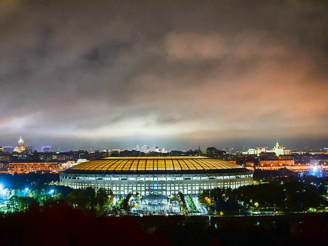 Hier wird der Weltmeister 2018 gekrt:...au ist Russlands grte Spielsttte.    | Foto: dpa