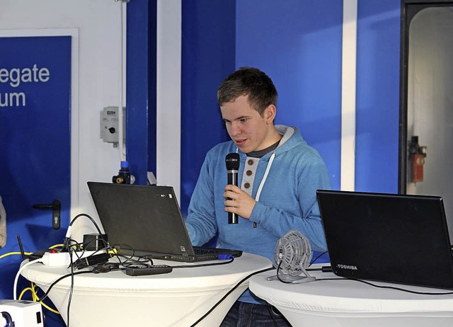 Der 22-jhrige Informatiker Florian Sc...ten eines fremden Computers aneignet.   | Foto: Guy Simon
