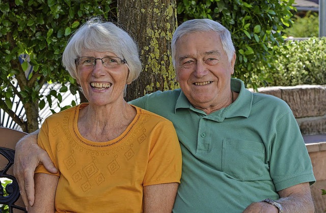 Herta und Hans Reichenbach nach 50 gemeinsamen Jahren.  | Foto: d.  fink