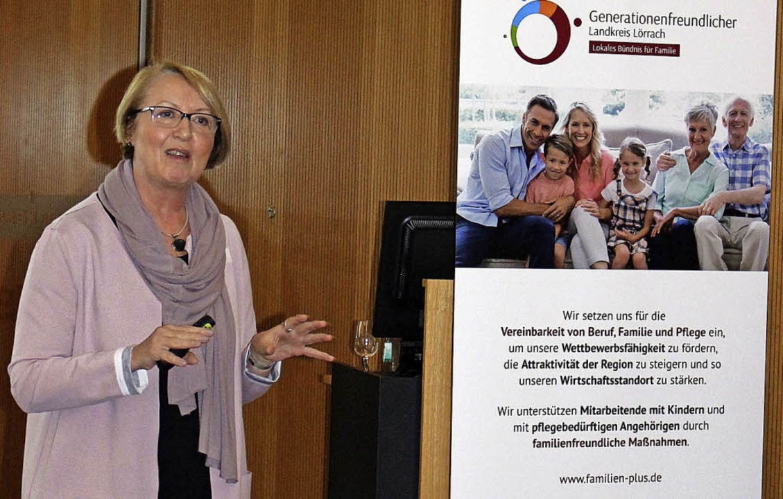 Referentin Kirsten Frohnert vom Untern...r Familie&#8220;, DIHK Service Berlin   | Foto: Landratsamt