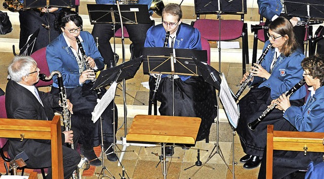 Das Klarinettenquintett &#8222;Caprice...hervorragend in die St. Konrad Kirche.  | Foto: Dietmar Noeske