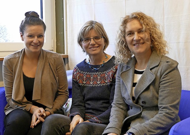 Sabine Ullmann (von rechts) ist  seit ...cker absolviert dort ihre  Praxiszeit.  | Foto: vl