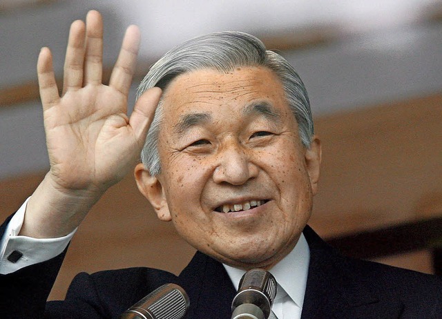 Sagt bald sayonara: Kaiser Akihito.   | Foto: dpa