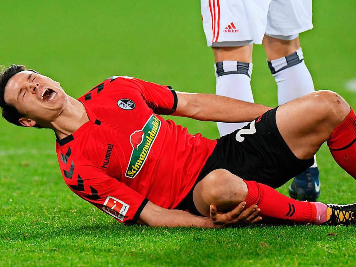 Schmerzen bei Nicolas Hfler, der gegen den HSV einiges einstecken musste.
