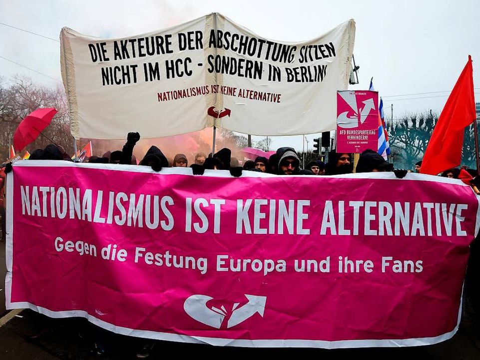 Verletzte Bei Protesten Gegen AfD-Parteitag In Hannover - Deutschland ...