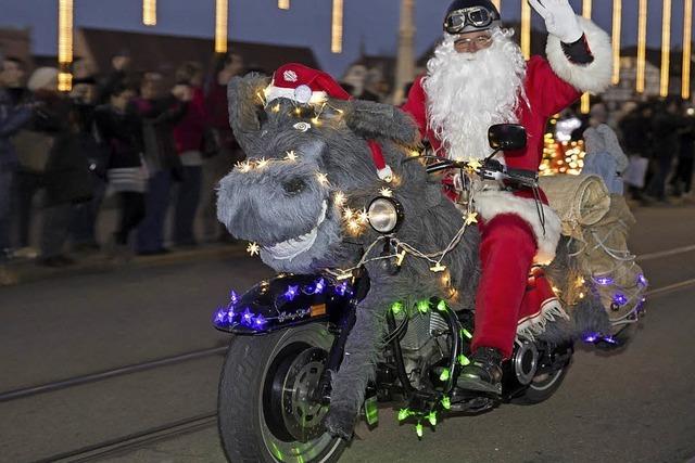 Der Nikolaus ist Harley-Fan