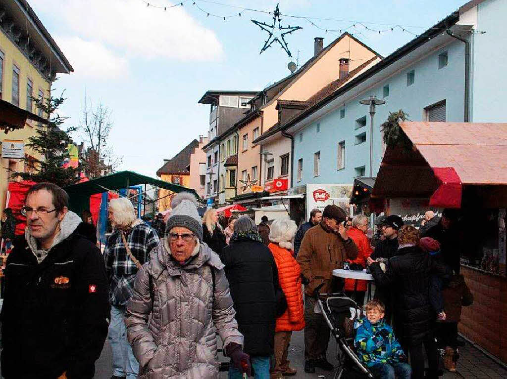 Impressionen vom Nikolausmarkt in der Innenstadt von Wehr.