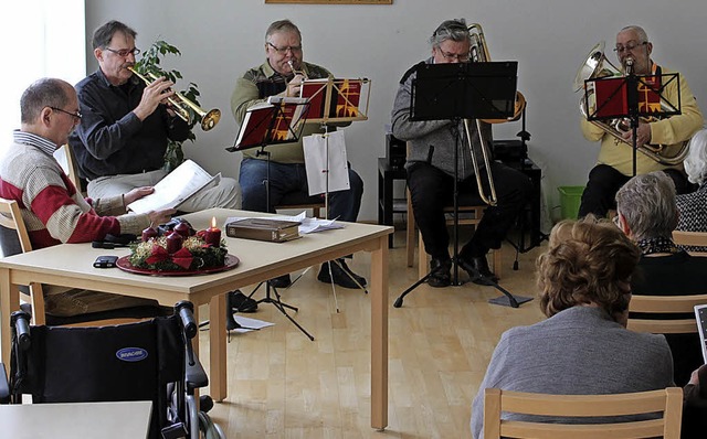 Im Advent gibt es in der Seniorenresid... des Posaunenchors aus Bad Sckingen.   | Foto: Hansjrg Bader