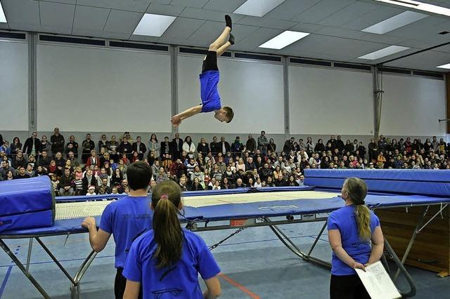 Trampolin-Tricks und Teamwork