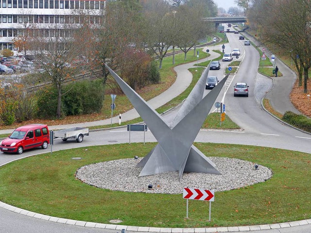 Ist das   Kunstwerk  wirklich    Verkehrsrisiko?  | Foto: Victoria Langelott