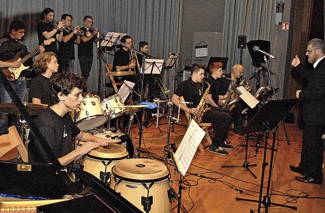 Mit berzeugendem Big-Band-Sound: Die Musiker der JMS   | Foto: Privat