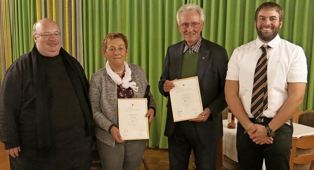 Prses Eckart Kopp (Bonndorfs Stadtpfa... und in der Bonndorfer Kolpingfamilie.  | Foto: Erhard Morath