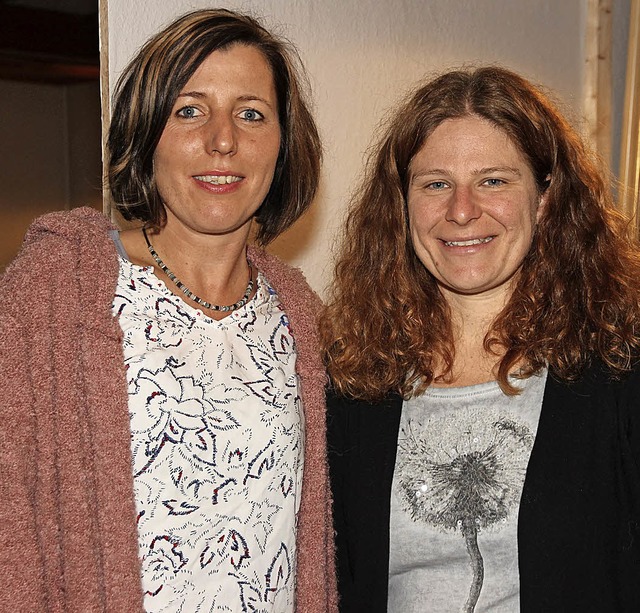 Zwei Beisitzer rckten auf: Yvonne Hau... Jeannette Sadlon (links) Kassiererin.  | Foto: Eva Korinth