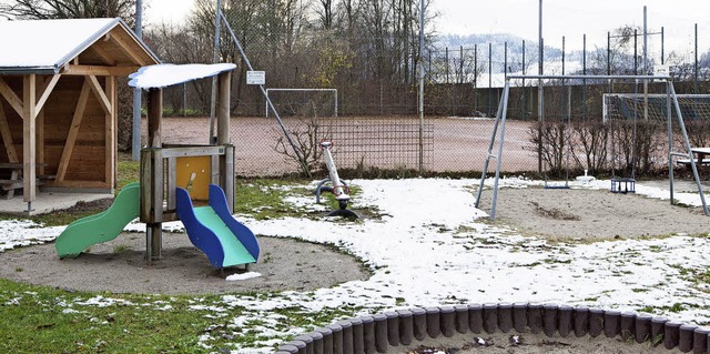 Der Bolzplatz im Gebiet Niederfeld in ...ll noch diesen Winter saniert werden.   | Foto: Gabriele Zahn